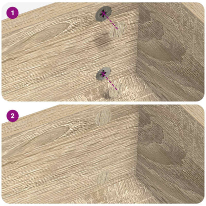 Self-adhesive Screw Cover 12 pcs Sonoma Oak Ø 20 x 0.5 mm