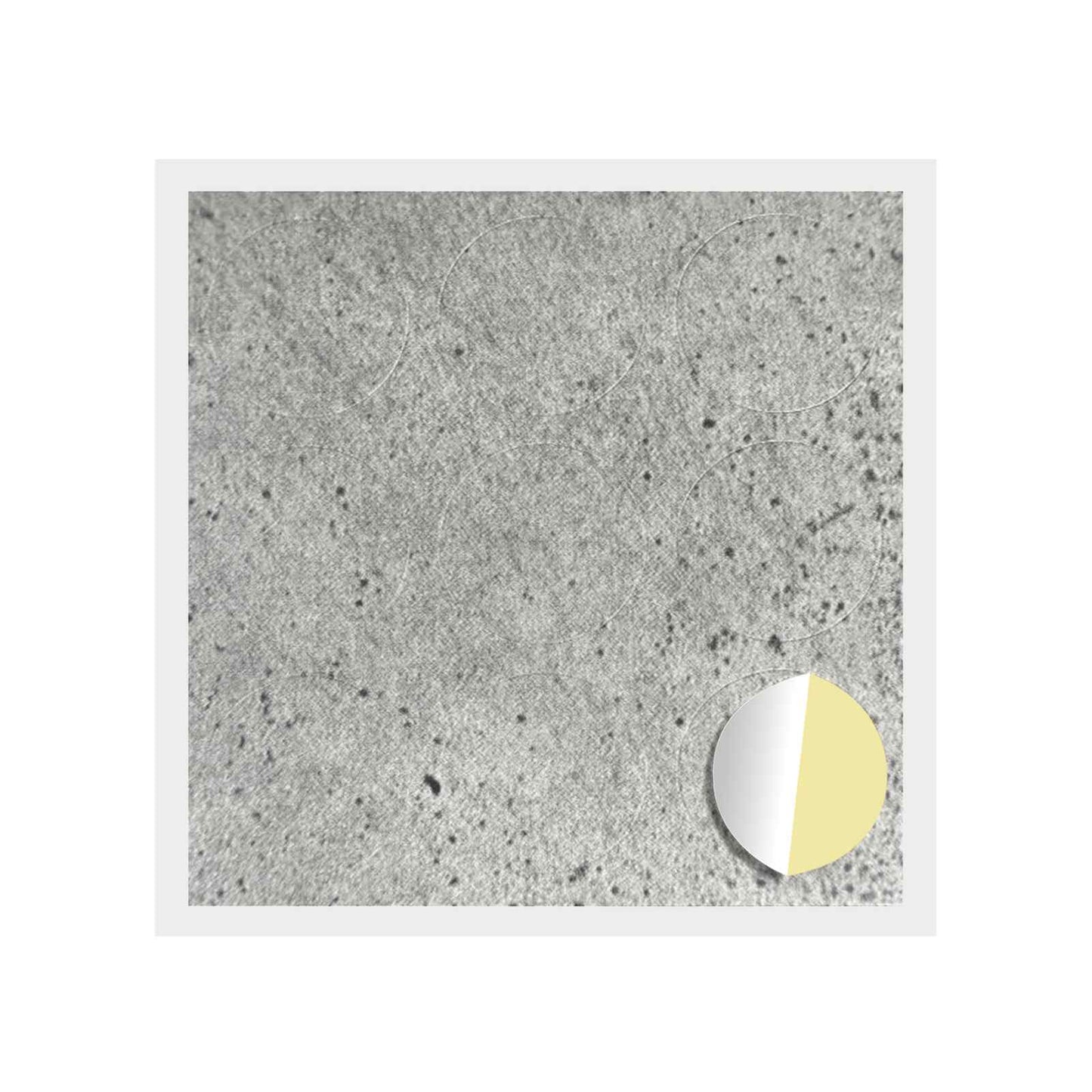 Self-adhesive Screw Cover 12 pcs Concrete Grey Ø 20 x 0.5 mm