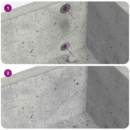Self-adhesive Screw Cover 12 pcs Concrete Grey Ø 20 x 0.5 mm