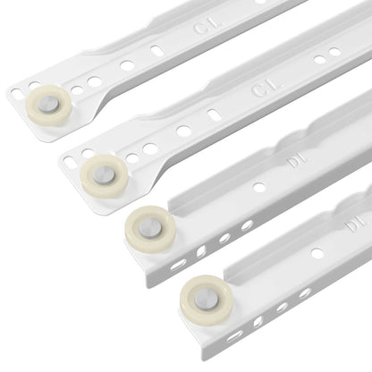 Drawer Slide 2 pcs White 250 mm Steel