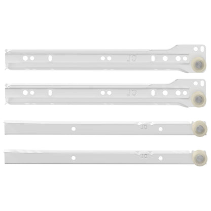 Drawer Slide 87 pcs White Steel