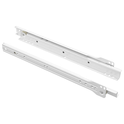 Drawer Slide 2 pcs White 300 mm Steel