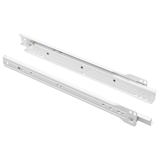 Drawer Slide 2 pcs White 300 mm Steel