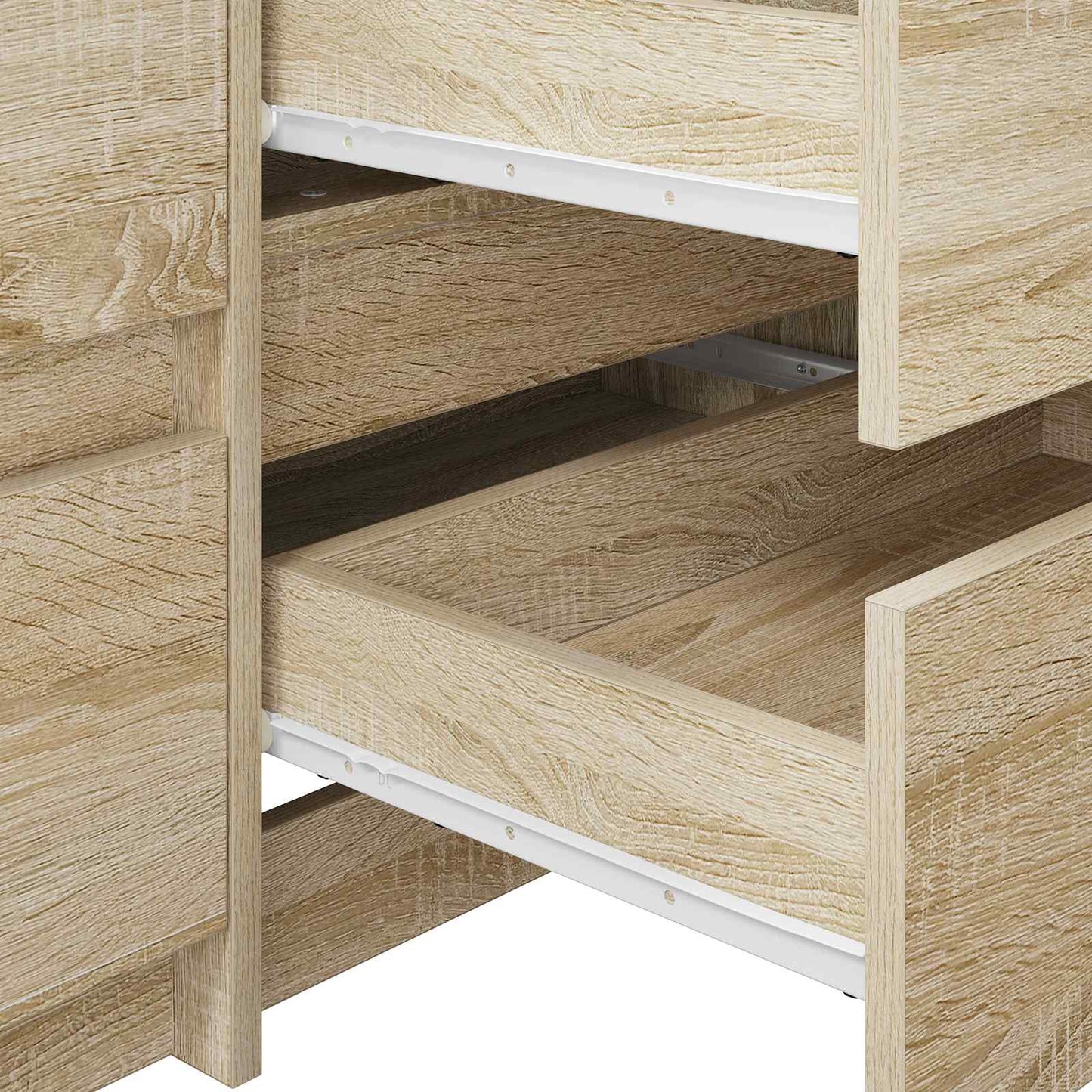 Drawer Slide 73 pcs White Steel