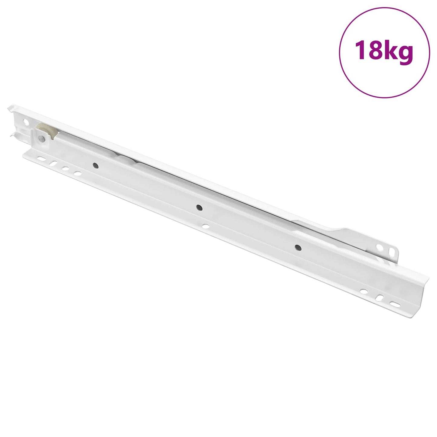 Drawer Slide 73 pcs White Steel