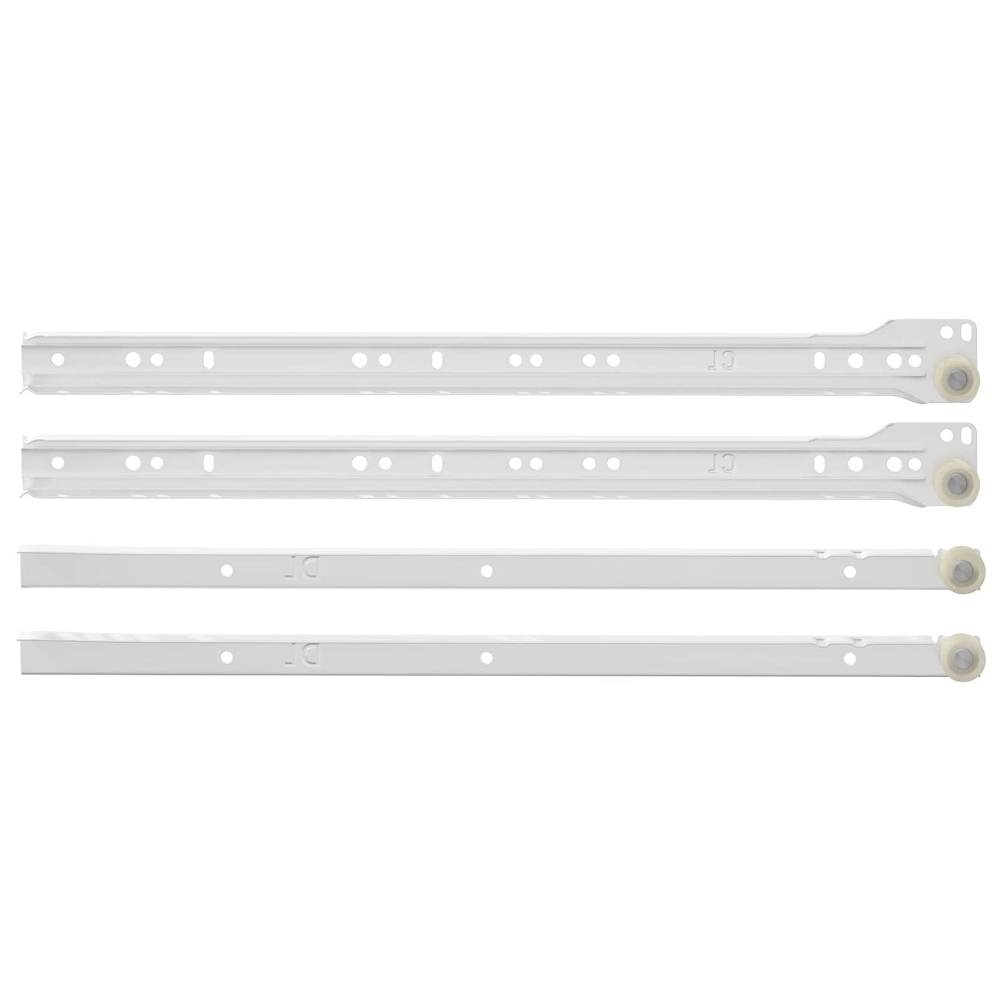 Drawer Slide 55 pcs White Steel