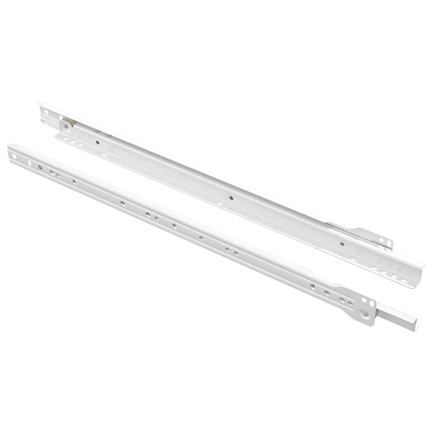 Drawer Slide 2 pcs White 450 mm Steel