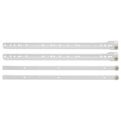 Drawer Slide 12 pcs White 450 mm Steel