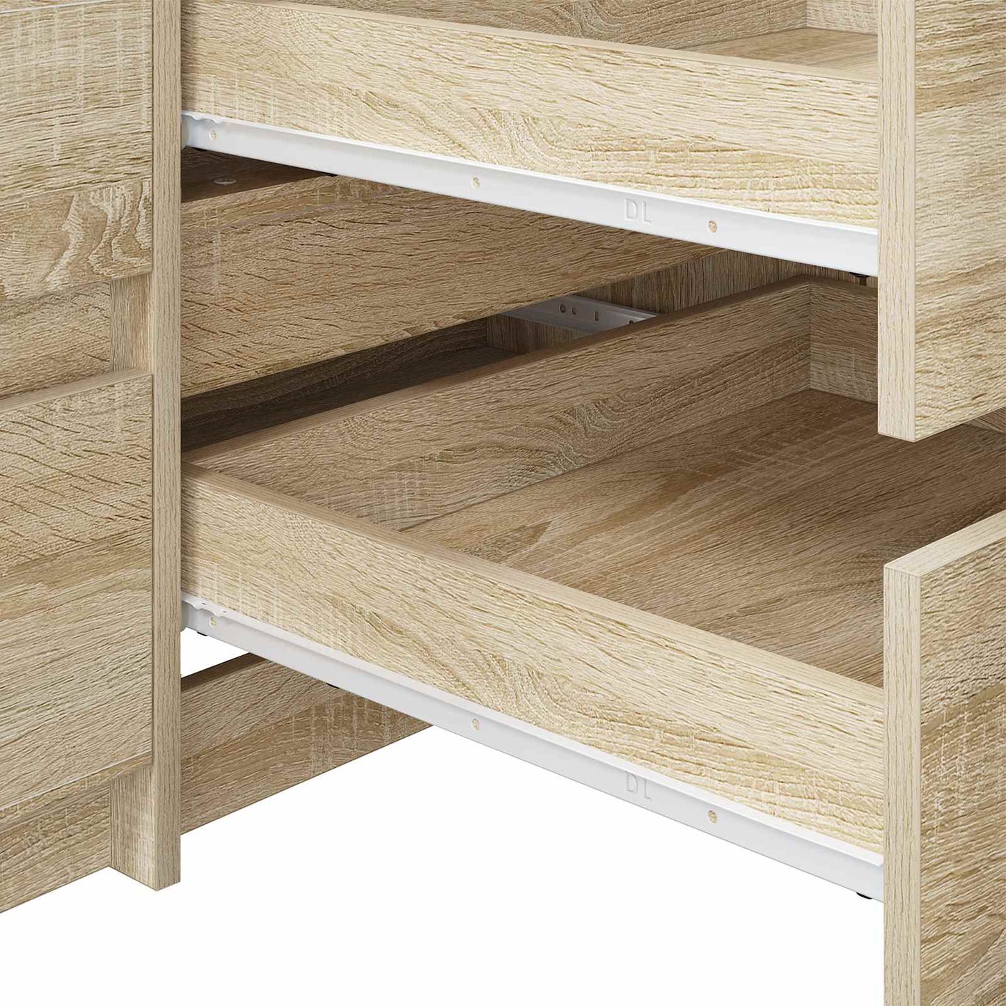 Drawer Slide 49 pcs White Steel