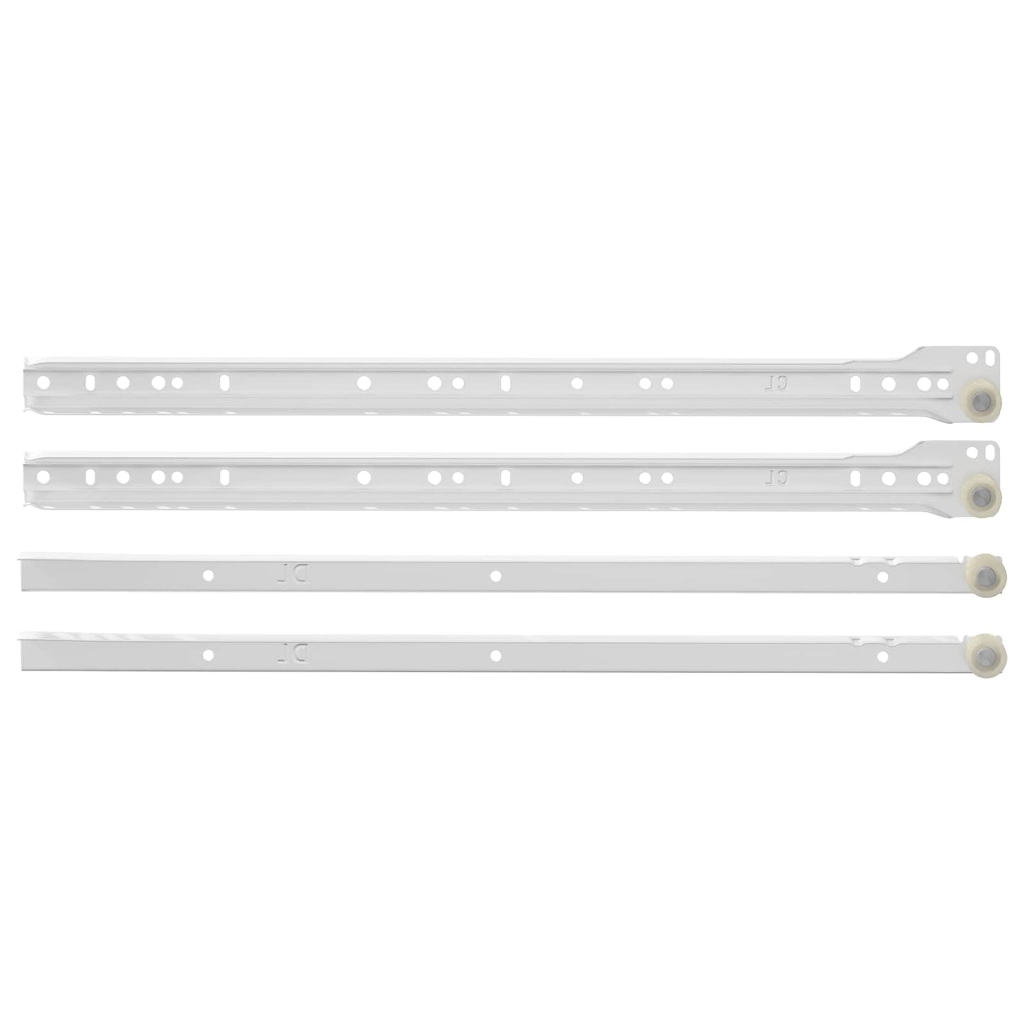 Drawer Slide 49 pcs White Steel
