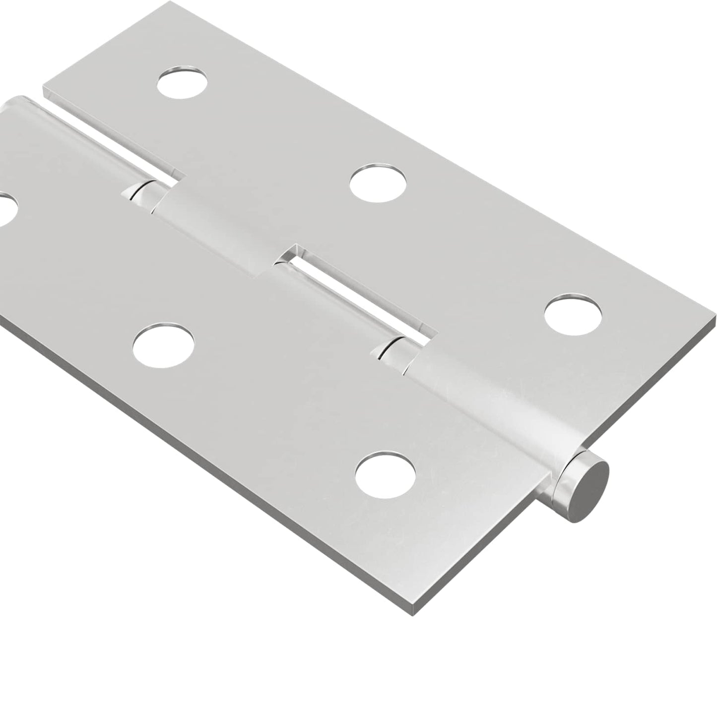 Hinge Plain 2 pcs Silver 58 x 35 x 1 mm Steel