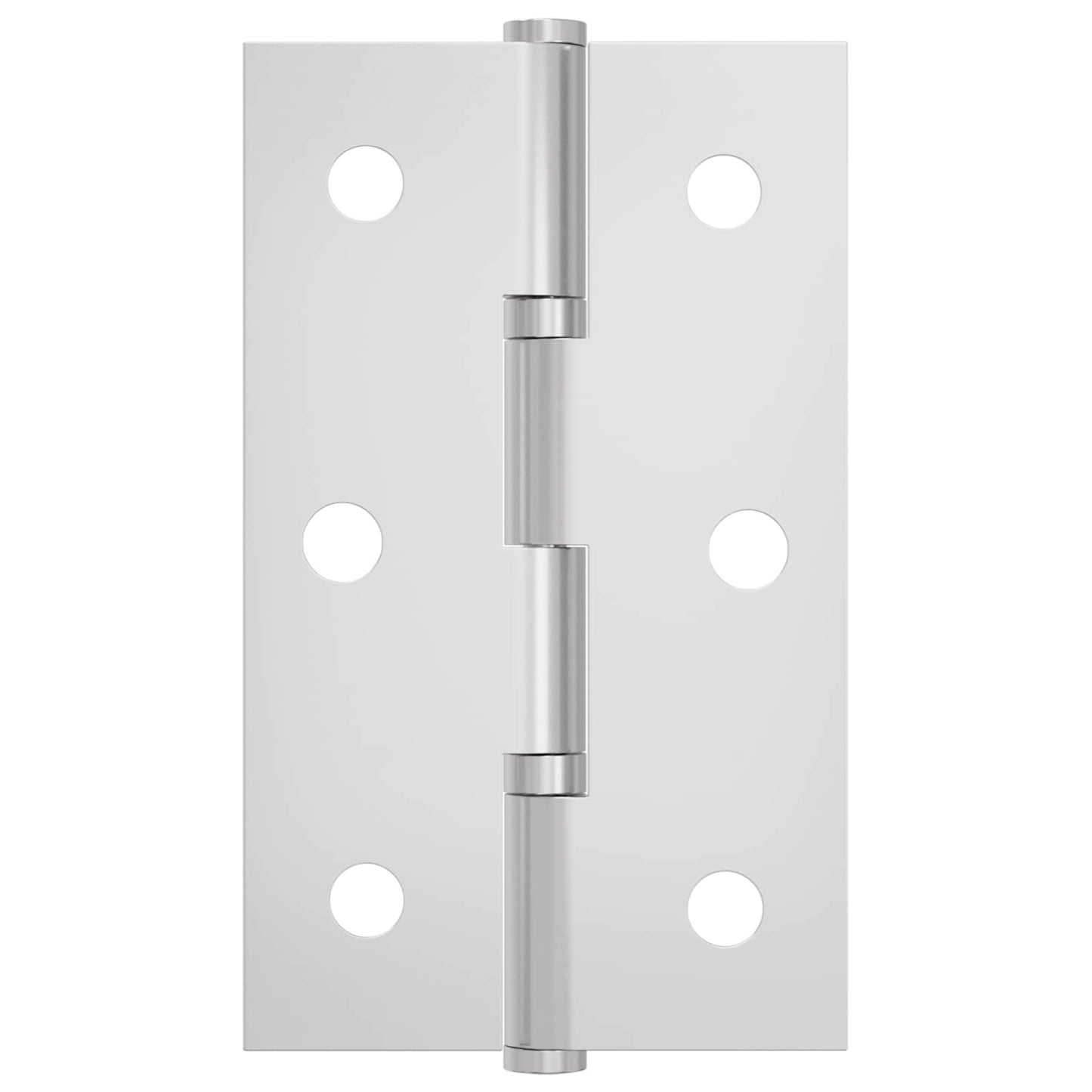Hinge Plain 2 pcs Silver 58 x 35 x 1 mm Steel