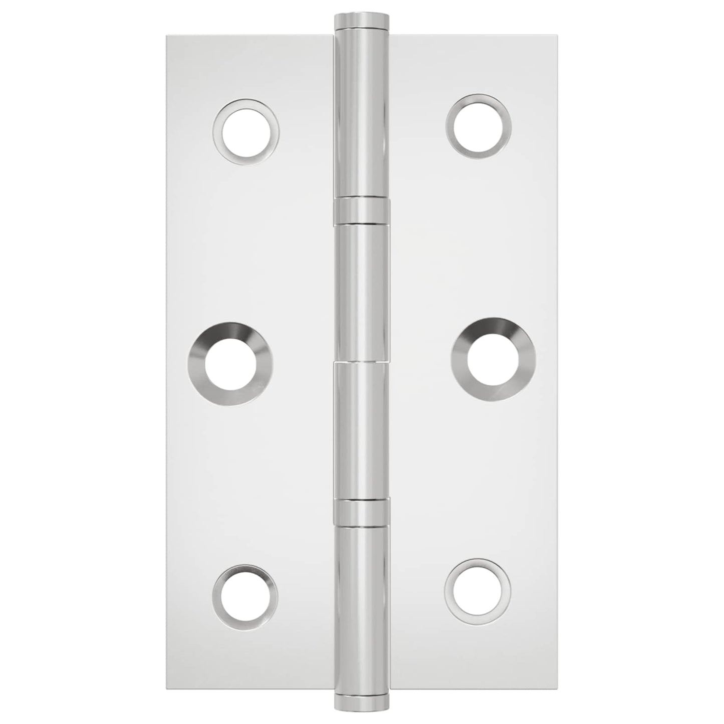 Hinge Plain 2 pcs Silver 58 x 35 x 1 mm Steel