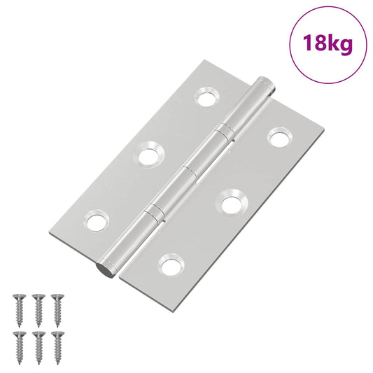 Hinge Plain 899 pcs Silver 58 x 35 x 1 mm Steel