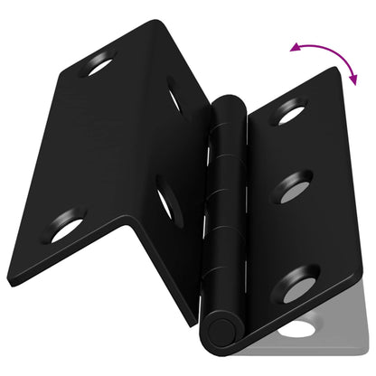 Hinge 537 pcs Black 38 x 17 x 60 mm Iron