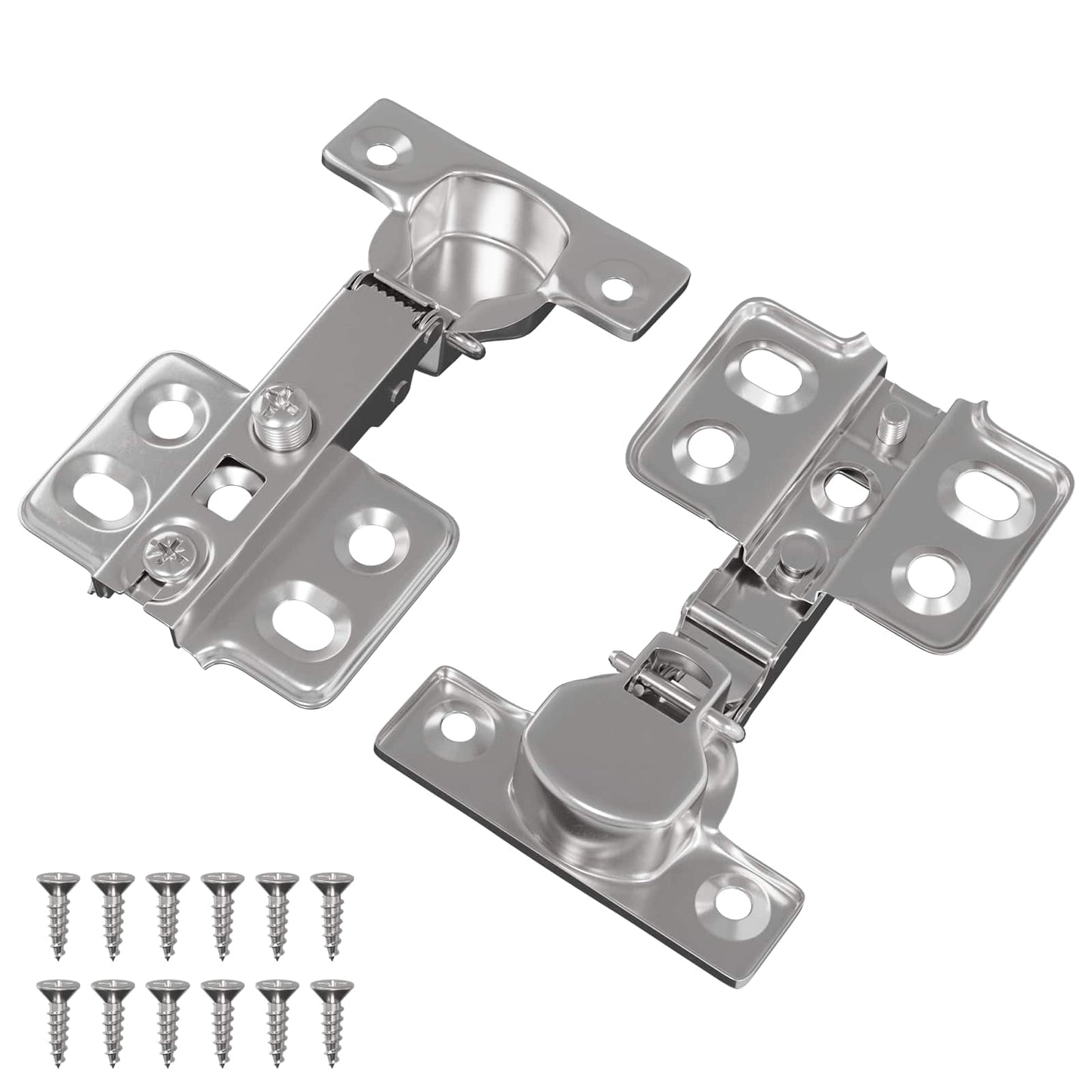 Hinge 2 pcs Nickel 85 x 52.5 x 9.5 mm Iron