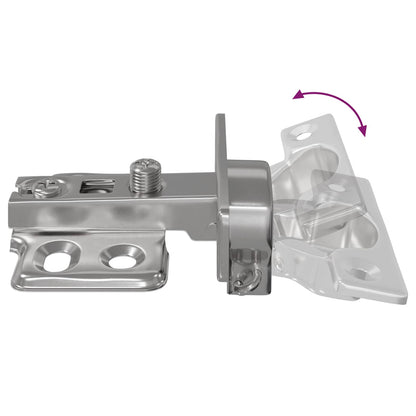 Hinge 2 pcs Nickel 85 x 52.5 x 9.5 mm Iron