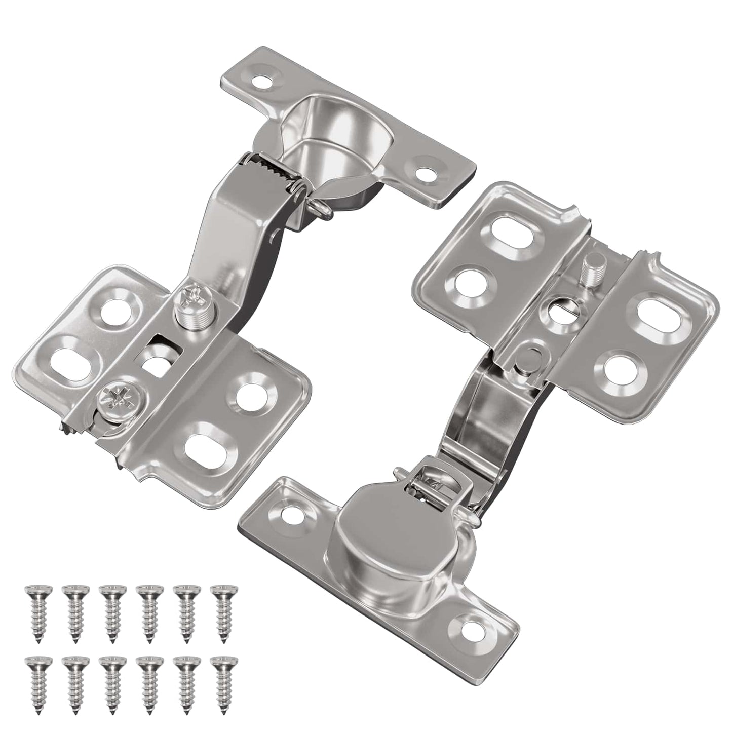 Hinge 2 pcs Nickel 85 x 52.5 x 9.5 mm Iron