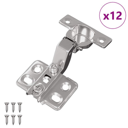 Hinge 12 pcs Nickel 85 x 52.5 x 9.5 mm Iron