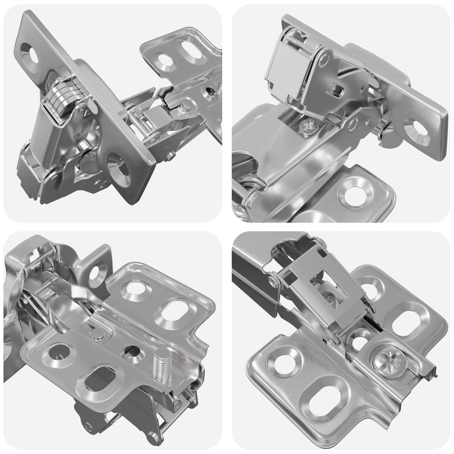 Hinge 2 pcs Nickel 139 x 64.1 x 10 mm Iron