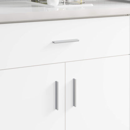 Handle Plain 12 pcs Silver 105.7 x 7.4 x 15.5 mm Aluminium