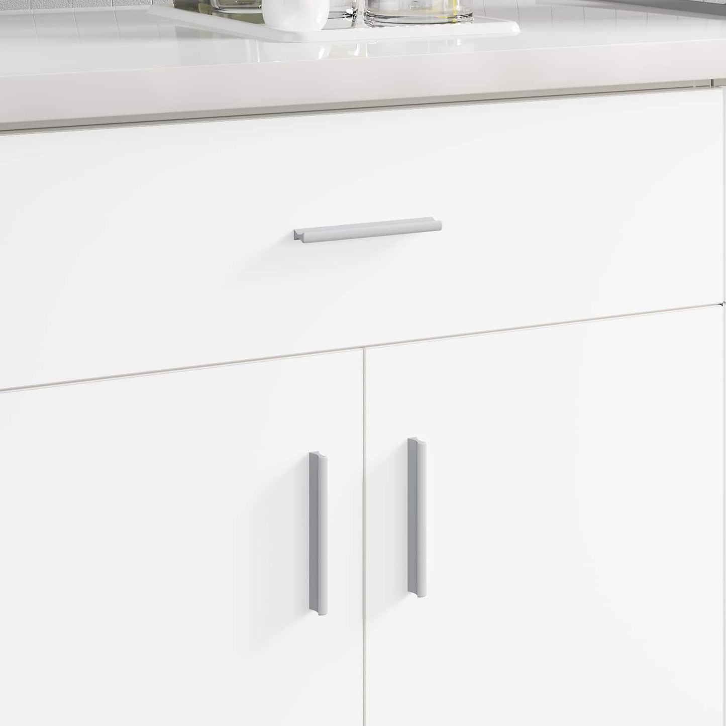 Handle Plain 828 pcs Silver 105.7 x 7.4 x 15.5 mm Aluminium