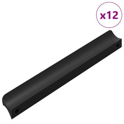 Handle 12 pcs Black 106 x 7.4 x 15.5 mm Aluminium