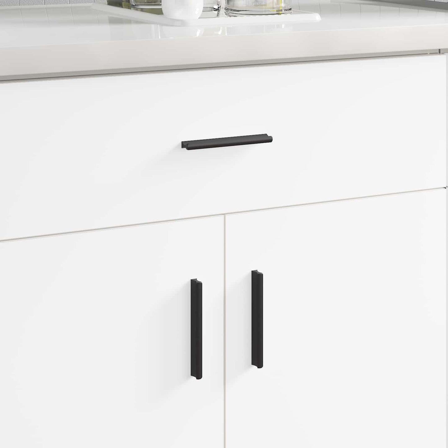 Handle 973 pcs Black 106 x 7.4 x 15.5 mm Aluminium