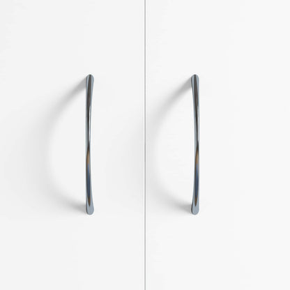 Handle 2 pcs Silver 107 x 3.6 x 23 mm Stainless Steel