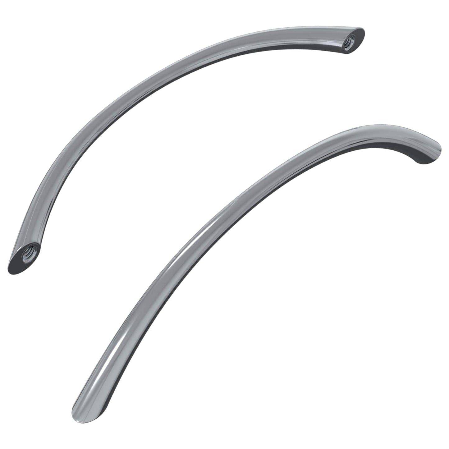 Handle 2 pcs Silver 107 x 3.6 x 23 mm Stainless Steel