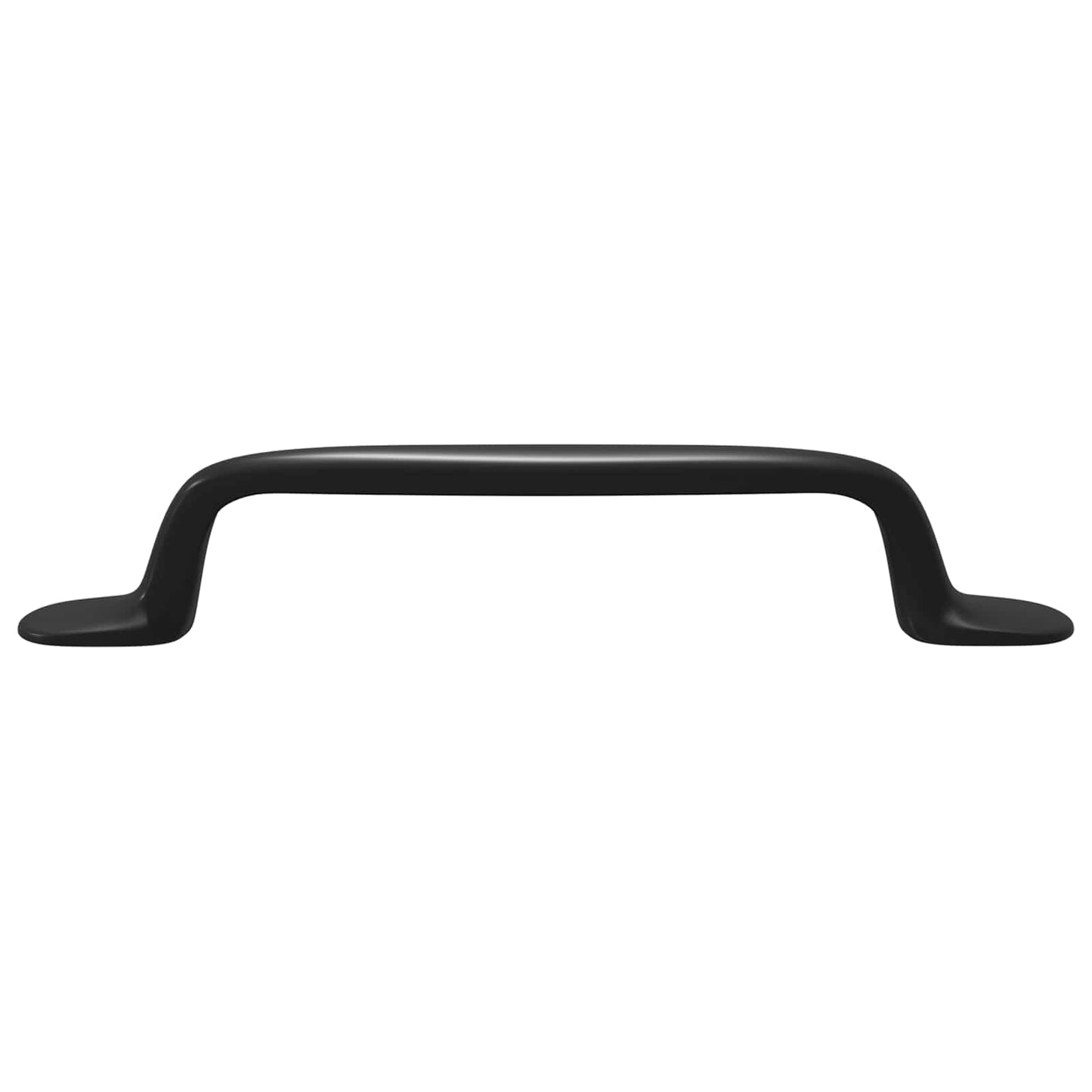 Furniture Handle 2 pcs Black 130 x 19.4 x 22.3 mm Aluminium