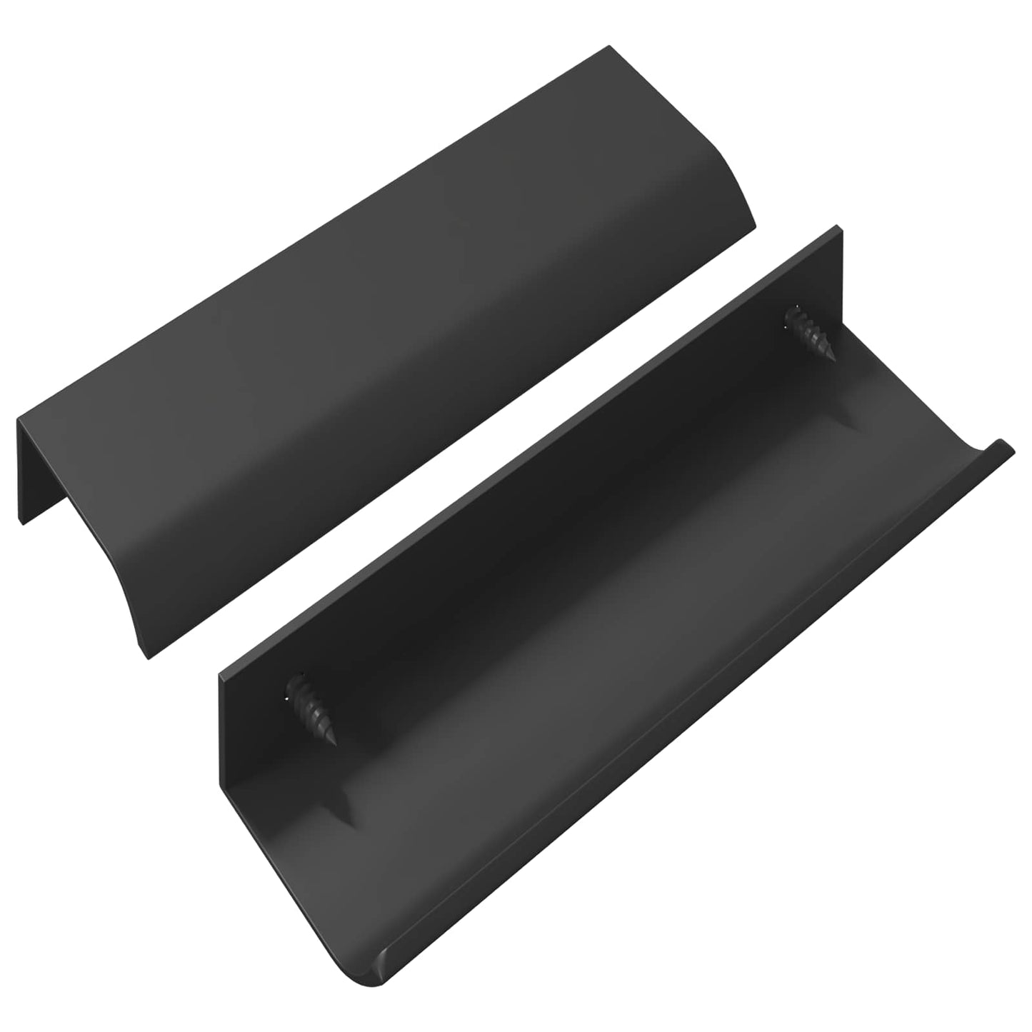 Handle 2 pcs Black 120 x 39.6 x 17 mm Aluminium