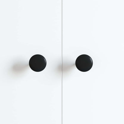 Handle 2 pcs Black Ø30 mm Aluminium