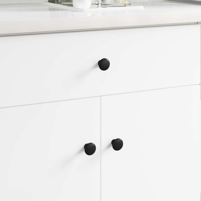 Handle 2 pcs Black Ø30 mm Aluminium