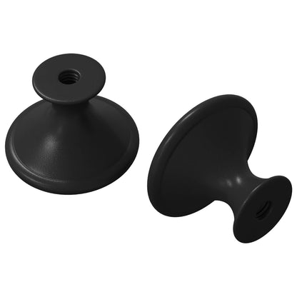 Handle 2 pcs Black Ø30 mm Aluminium