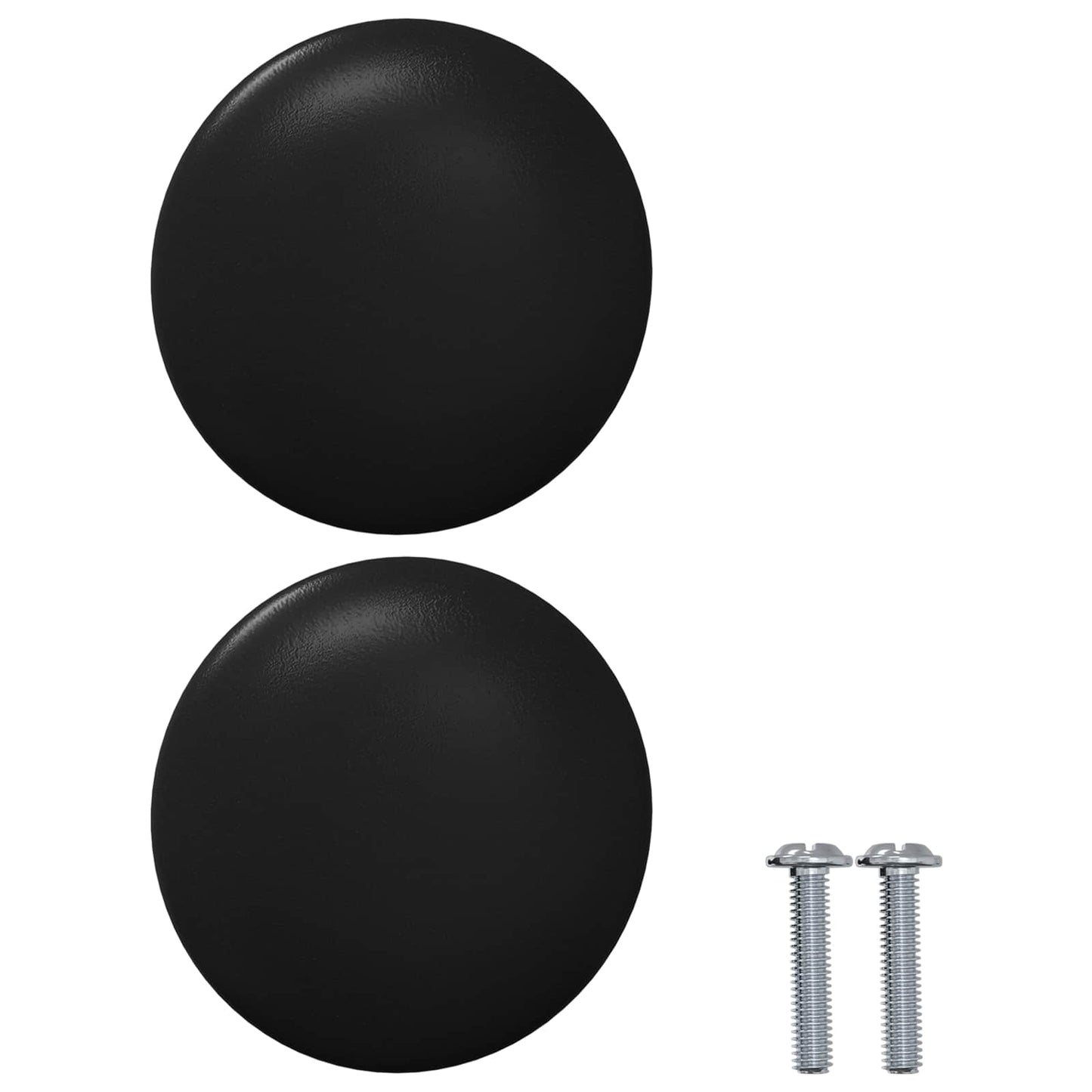 Handle 2 pcs Black Ø30 mm Aluminium
