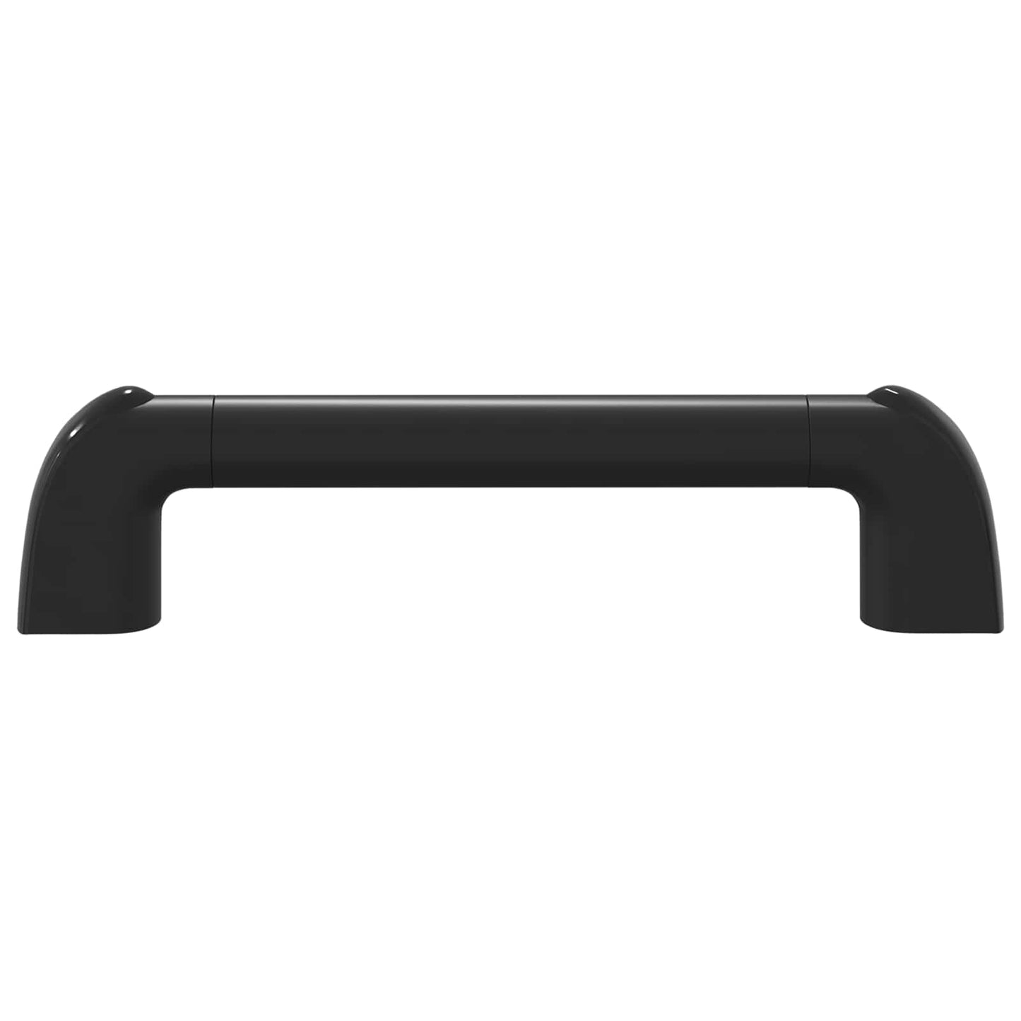 Handle Plain 2 pcs Black 380 x 34 x 85 mm Aluminium and PP
