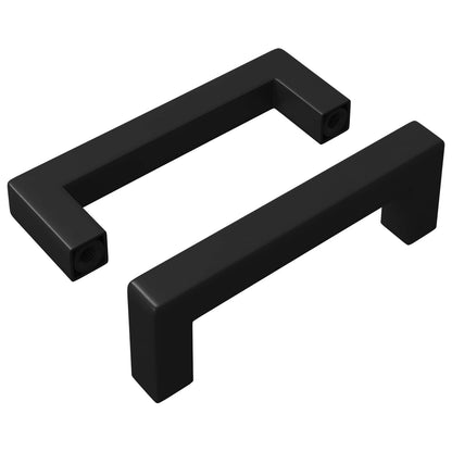 Furniture Handle 2 pcs Black 110 x 12 x 36 mm Iron