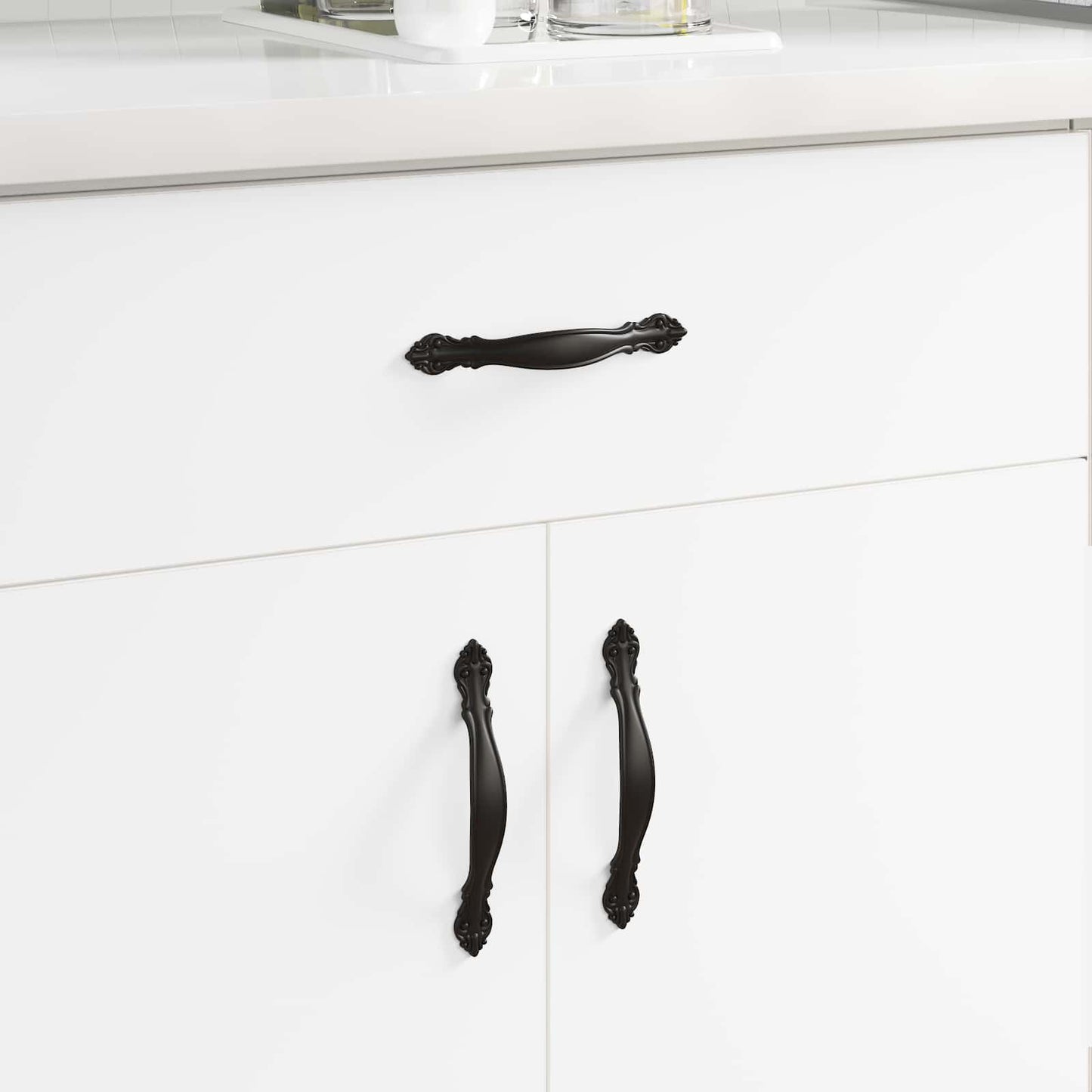 Handle 968 pcs Black Zinc Alloy