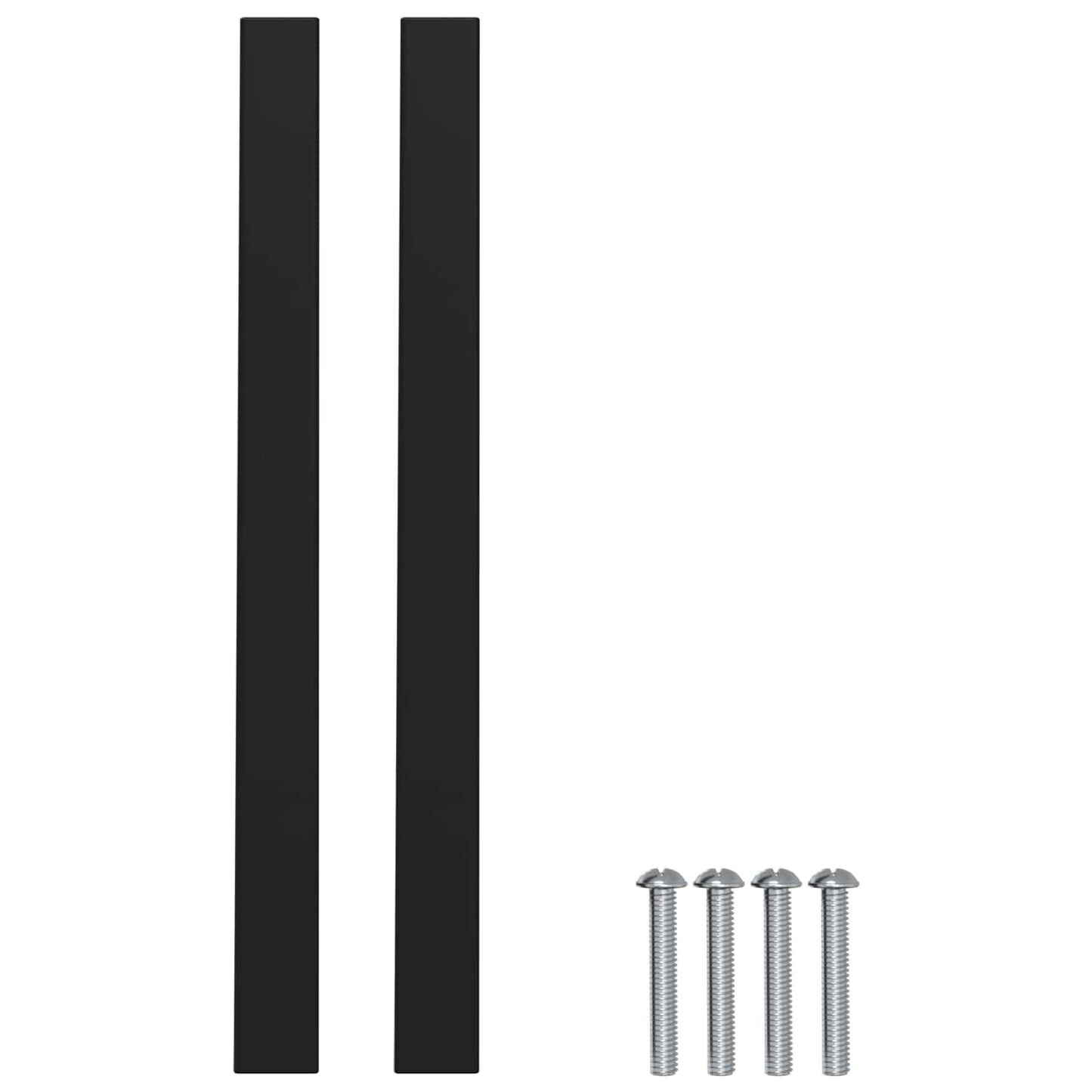 Cabinet Handle 12 pcs Black 150 x 12.3 x 35.2 mm