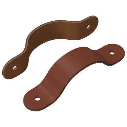 Cabinet Handles 2 pcs Brown 140 x 25 x 2.3 mm PU