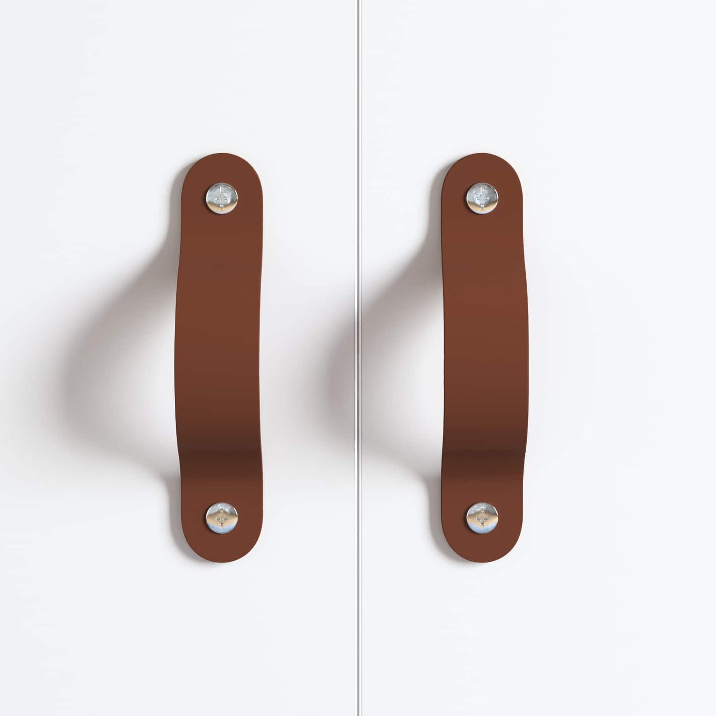 Cabinet Handles 12 pcs Brown 140 x 25 x 2.3 mm PU