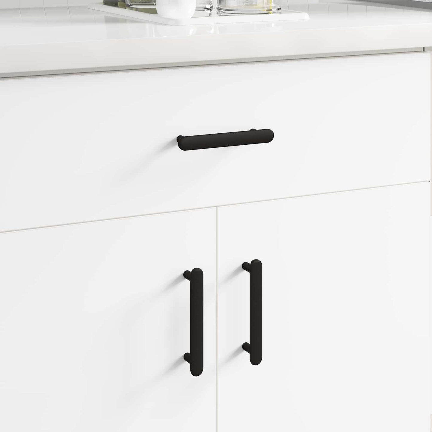 Cabinet Handle 2 pcs Black 121 x 16.6 x 28.3 mm Iron