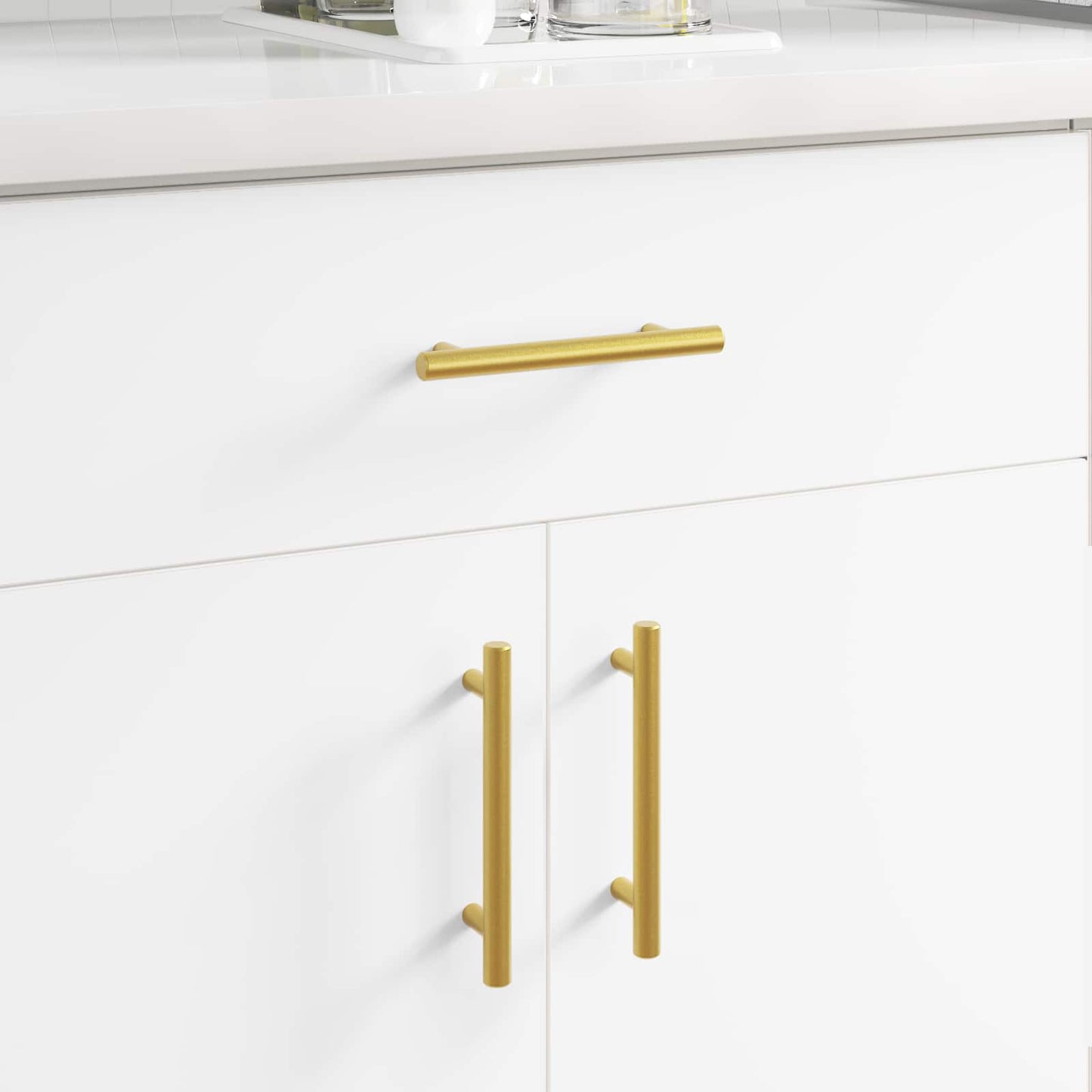 Cabinet Handle 2 pcs Gold 150 mm Stainless Steel