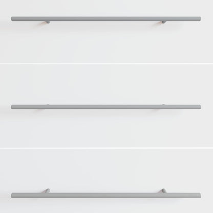 Handle 2 pcs Silver 500 mm Steel