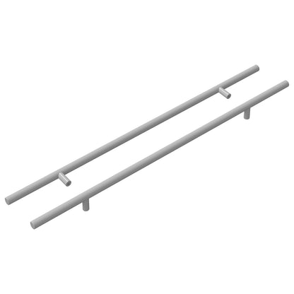 Handle 2 pcs Silver 500 mm Steel