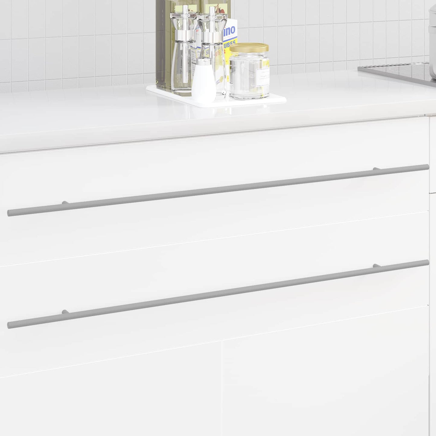 Cabinet Handle 12 pcs Silver 900 mm Stainless Steel