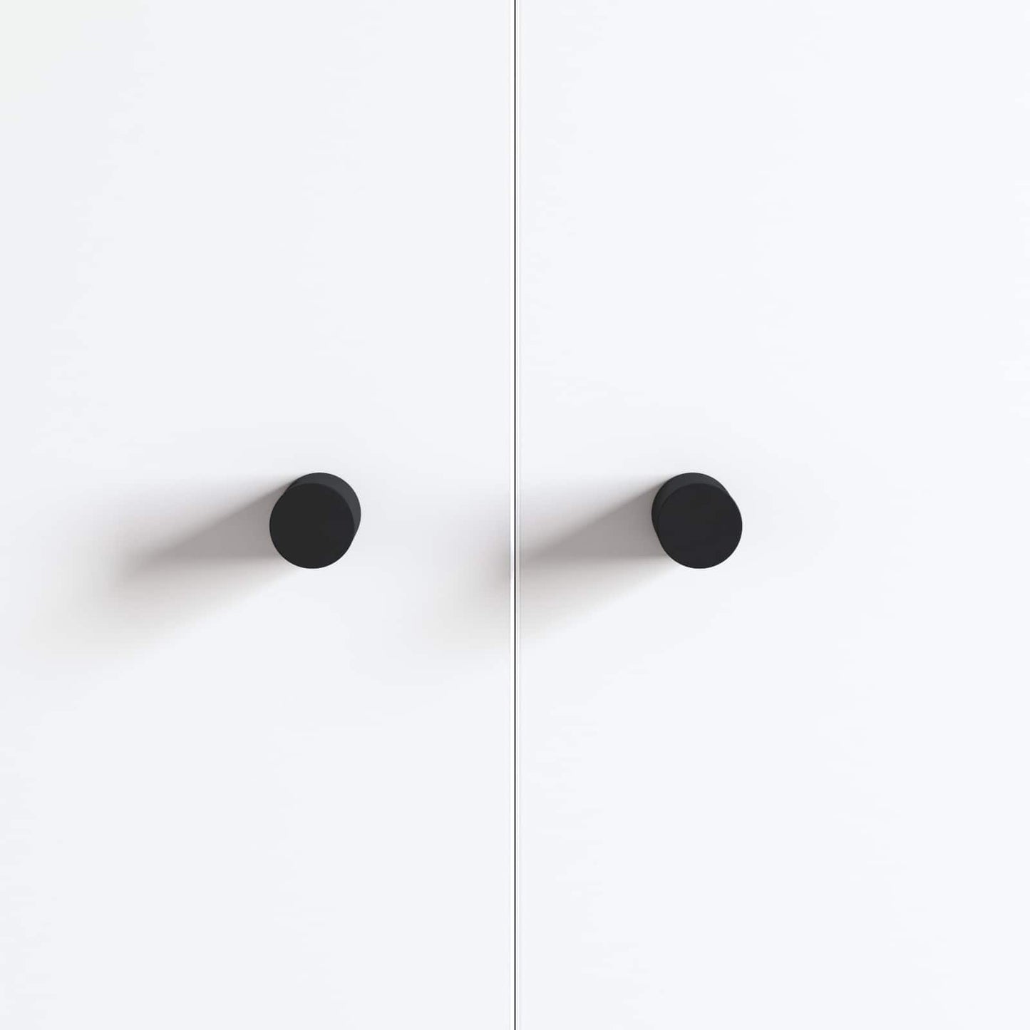 Cabinet Knobs 2 pcs Black M4 x 12 mm Iron