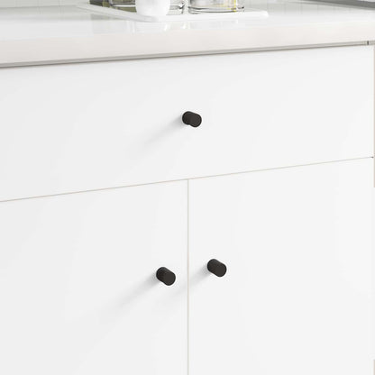Cabinet Knobs 2 pcs Black M4 x 12 mm Iron
