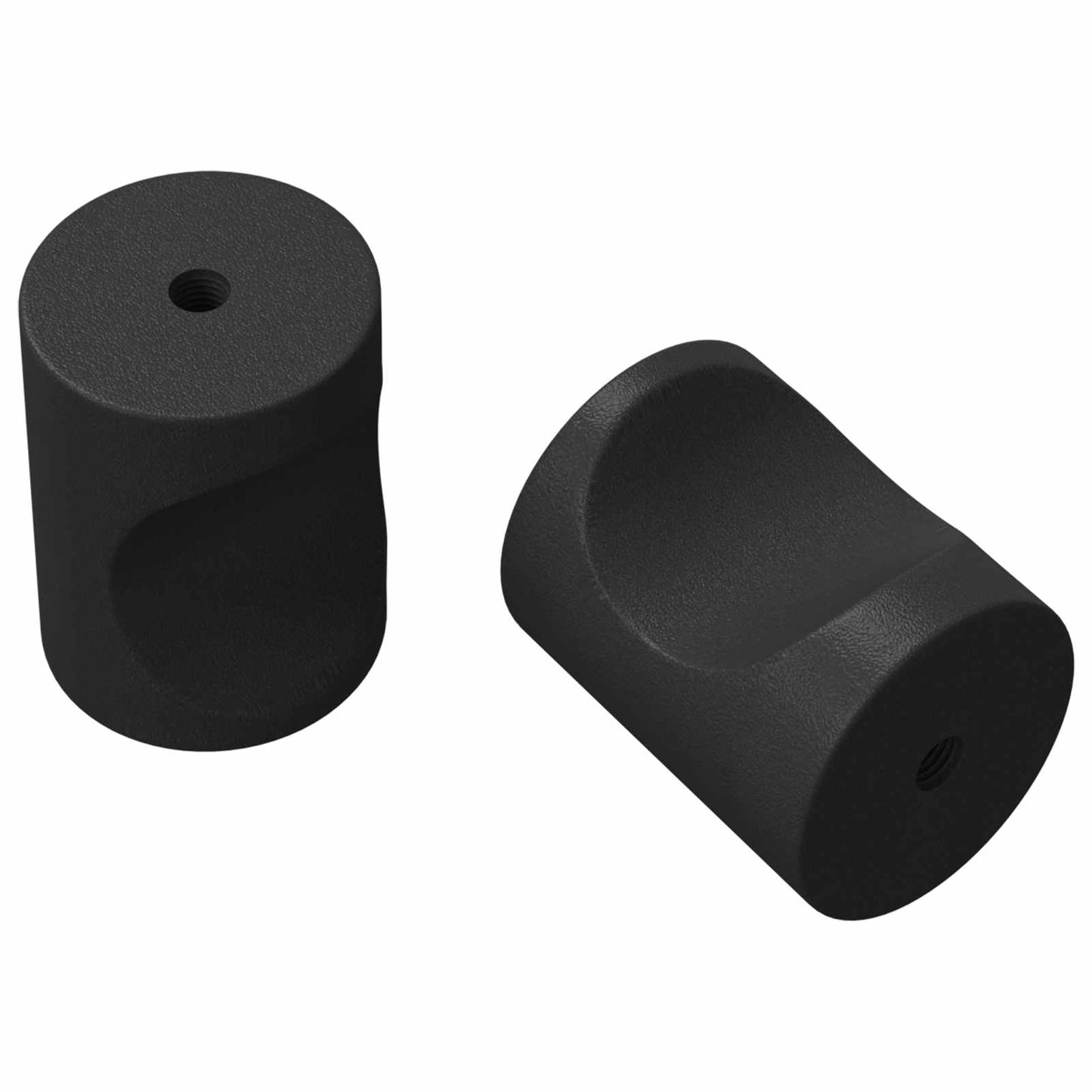 Cabinet Knobs 2 pcs Black M4 x 12 mm Iron